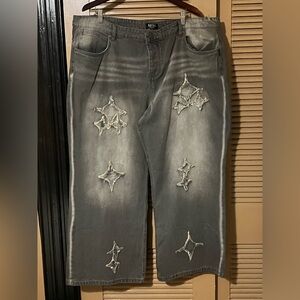 BoohooMAN Gray Denim Jeans